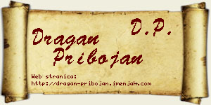 Dragan Pribojan vizit kartica